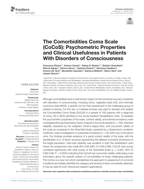 coco underscore coma|The Comorbidities Coma Scale (CoCoS): Psychometric。